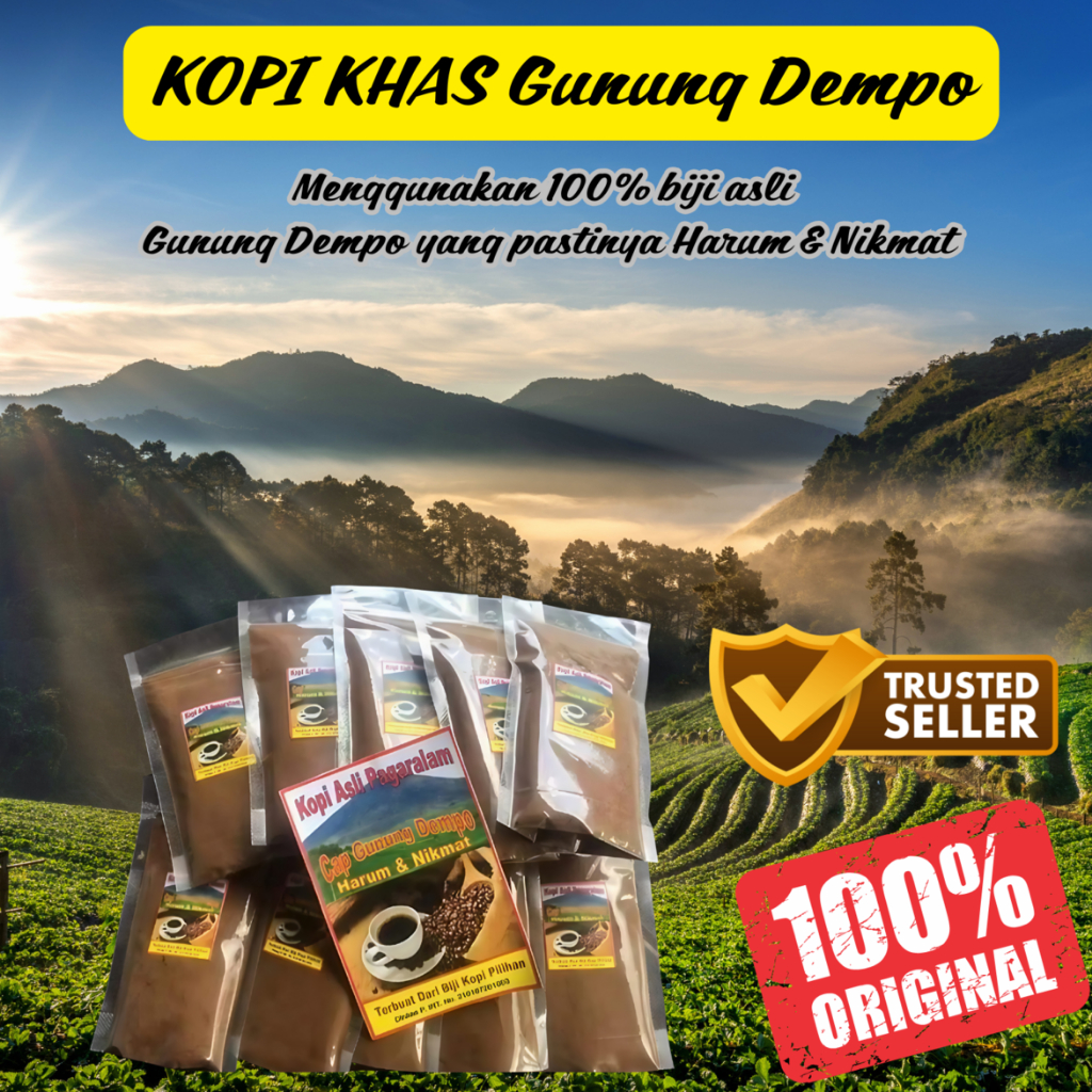 

Kopi khas Pagaralam Gunung Dempu original