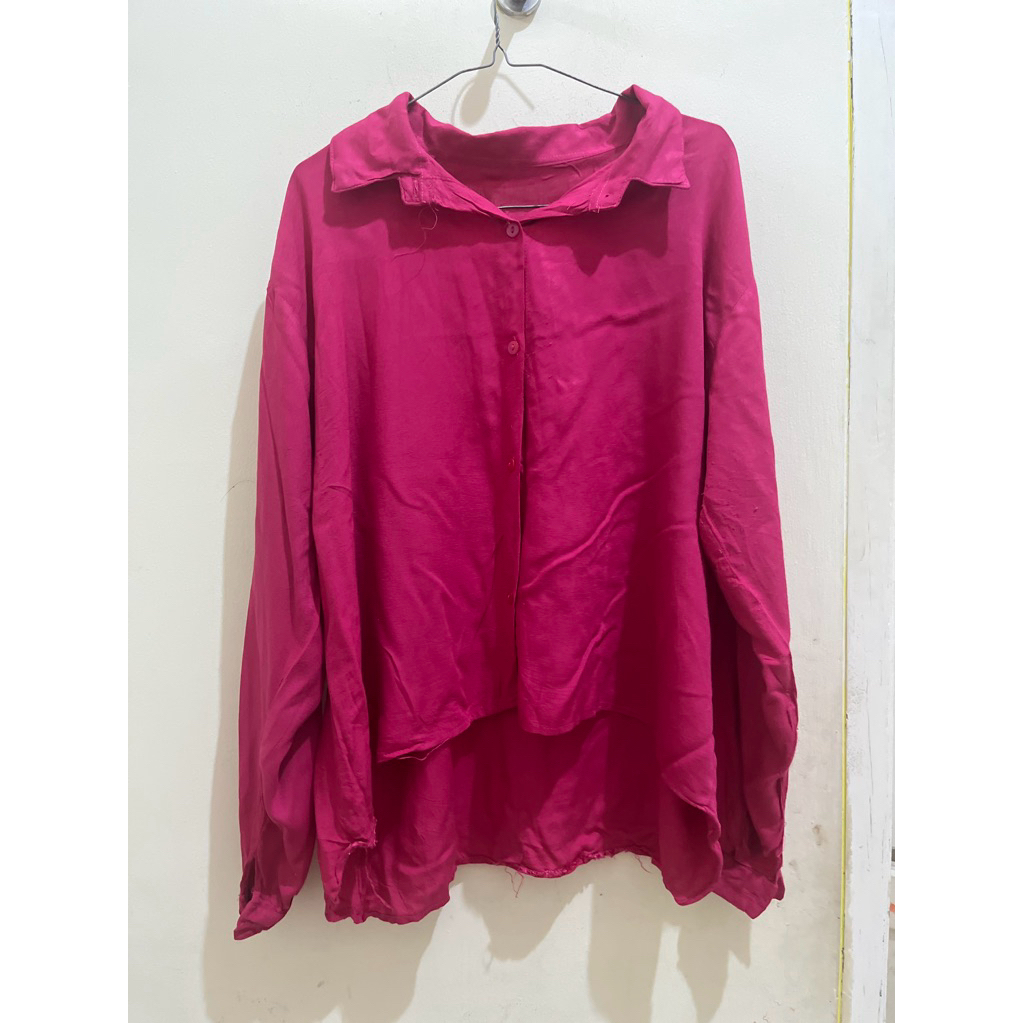 kemeja fuschia