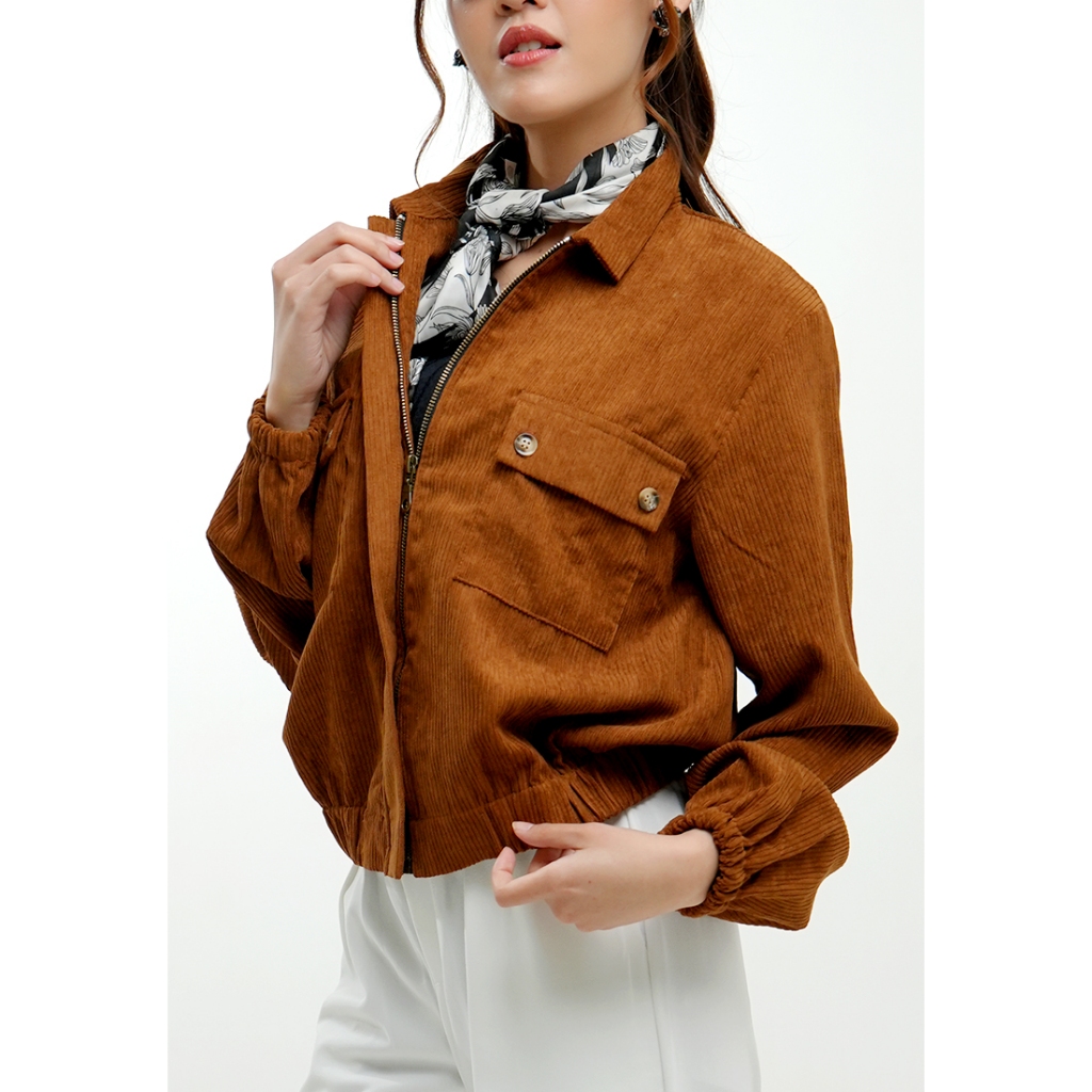 Hardware Clothing Atasan Jaket Wanita Hardware Overshirt With Pocket