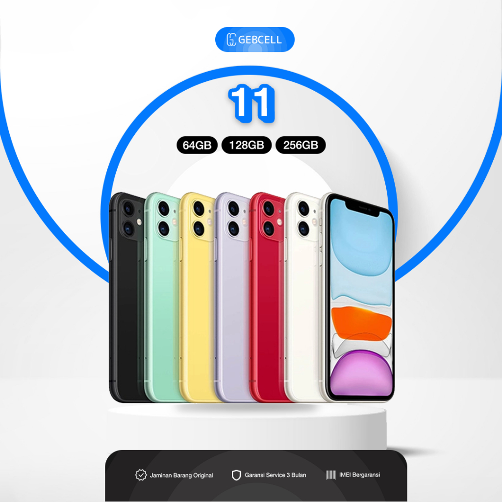 IP 11 SECOND ORIGINAL 64GB 128GB 256GB NO MINUUS MULUSS