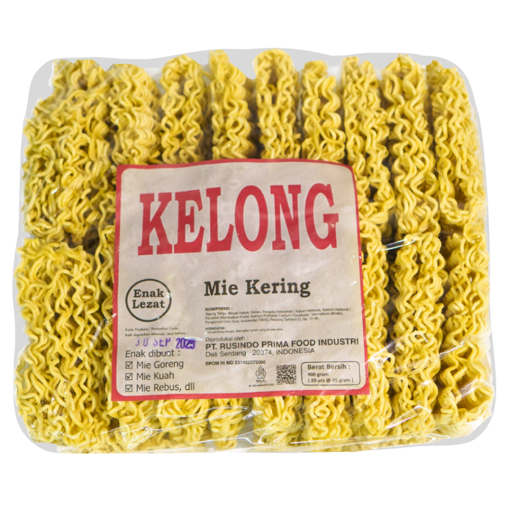 

Mie Kering Kelong 20 pcs - Mie Kuning Premium untuk Mie Ayam, Mie Goreng Jawa, Chinese & Telur