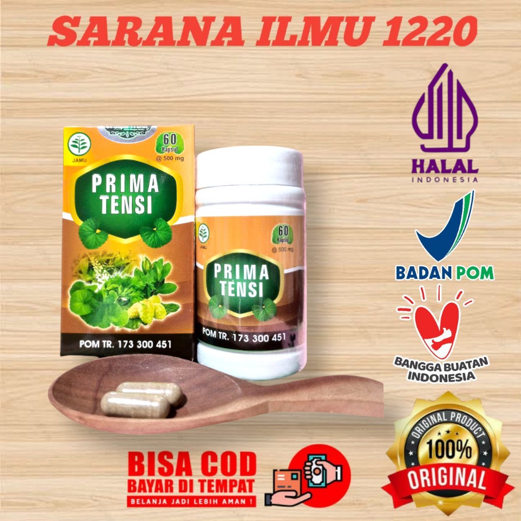 PRIMA TENSI 60 Kapsul | HERBAL PENURUN DARAH TINGGI