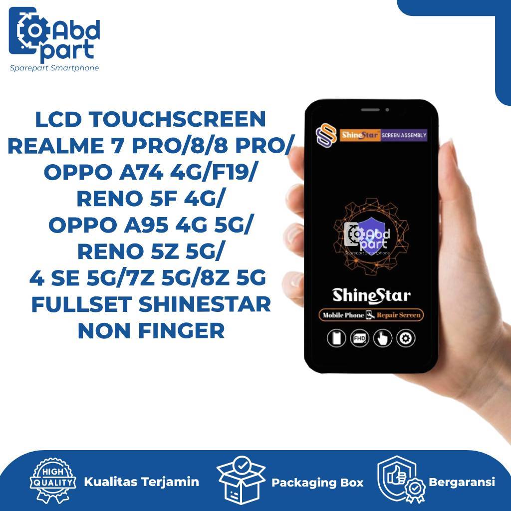 LCD TOUCHSCREEN OPPO 74 4G/F19/F19 PRO/A95 4G 5G/REALME 7 PRO/8/8 PRO/RENO 5F 4G/4 SE 5G FULLSET