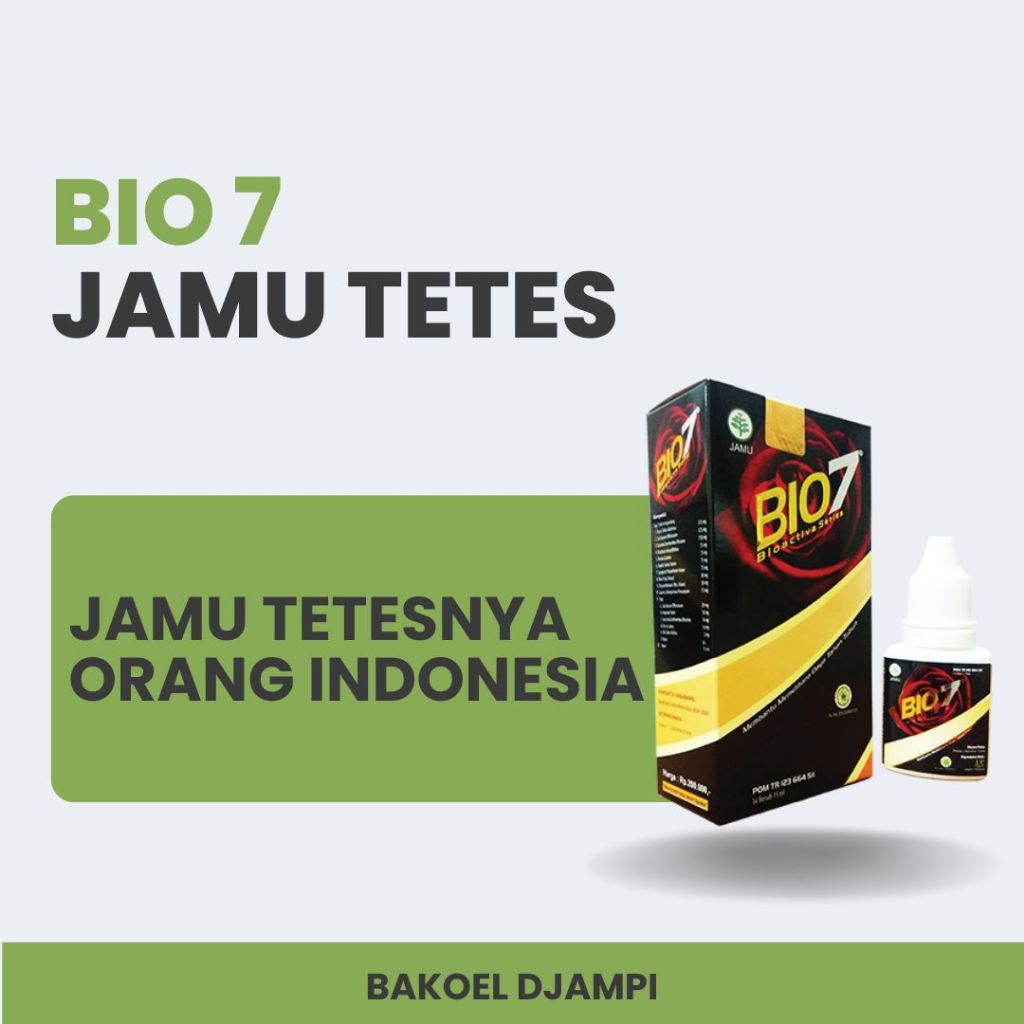 Bio Seven Jamu Tetes Herbal 100% Original