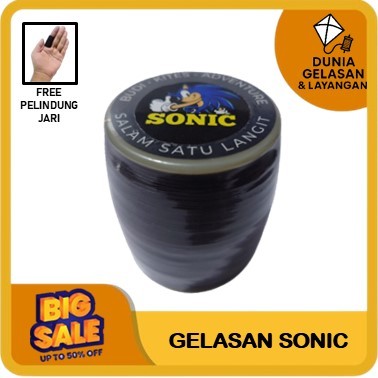 Gelasan Sonic Adventure Benang Aduan Layangan Tajam Super SIlicone Main Tarik Jepret Layang layang