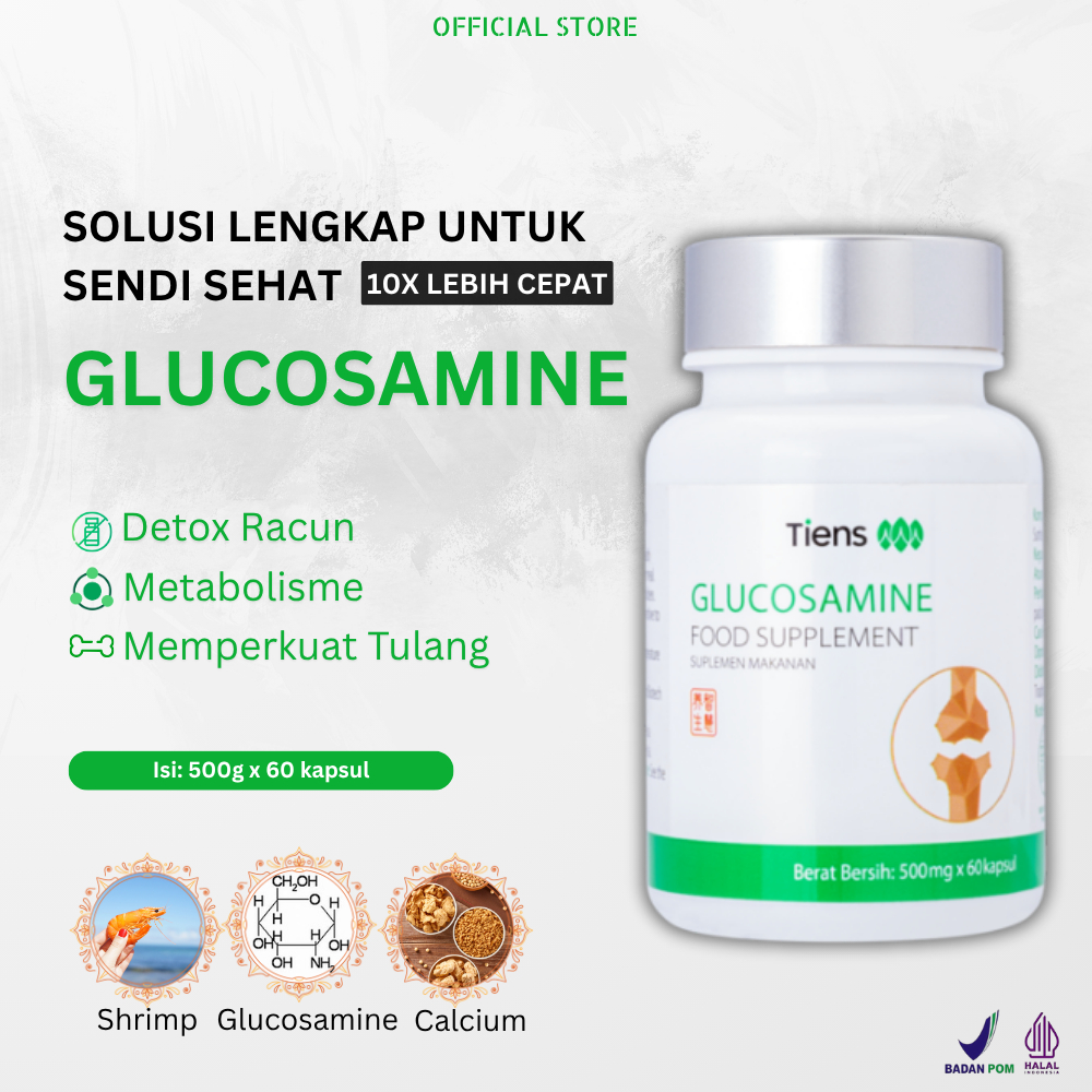 Glucosamine  Vitamin Sendi dan Tulang Osteokom Suplemen Sendi Osteofit Nyeri Sendi Original Tianshi