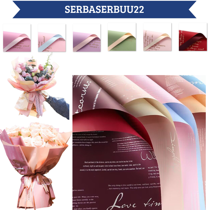 

Kertas Buket Bunga Florist Dua Warna Bi Color Flower Wrapping Paper Cellophane KB011 SS22