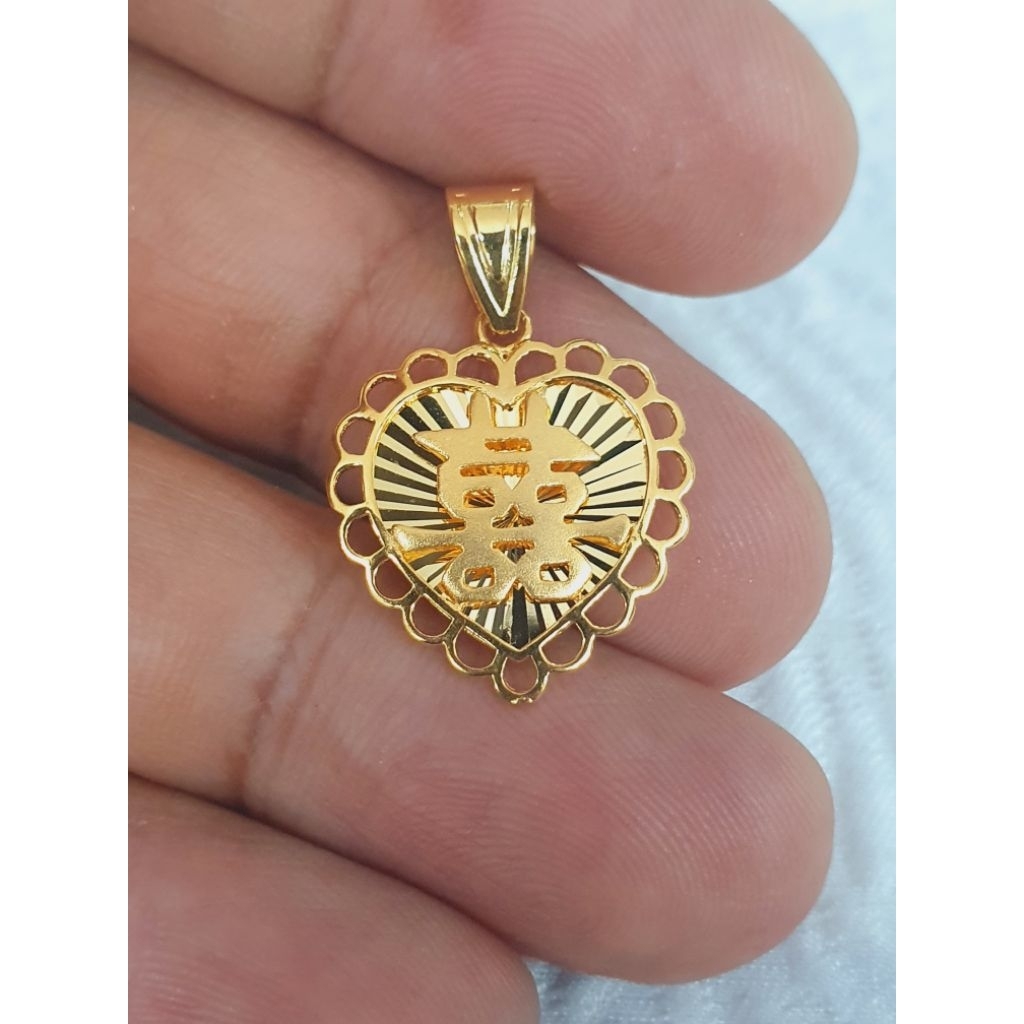 liontin love emas 70% 700 70 % xuang xi 16k