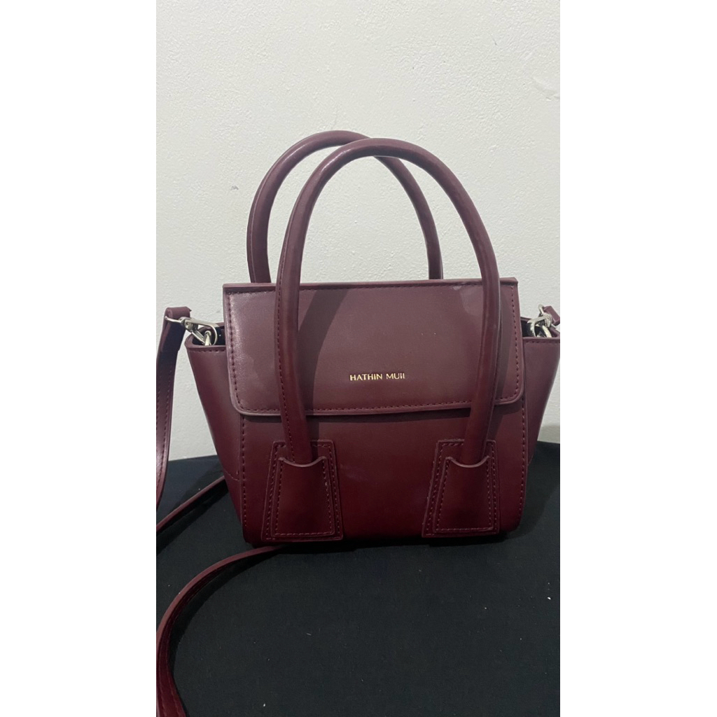 Tas Burgundy HathinMuii Viral Tiktok Preloved