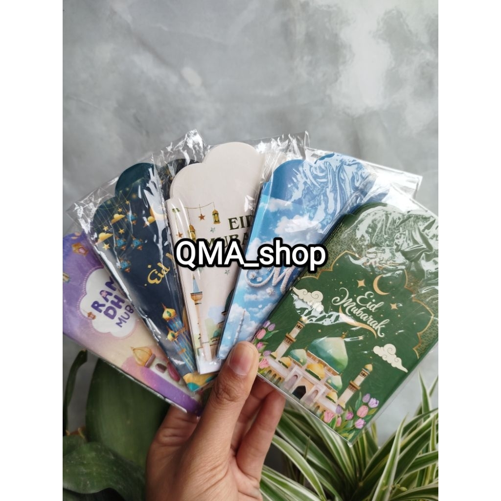 

RANDOM 5 Pack (50 Pcs) Amplop Lebaran Seri Muslim