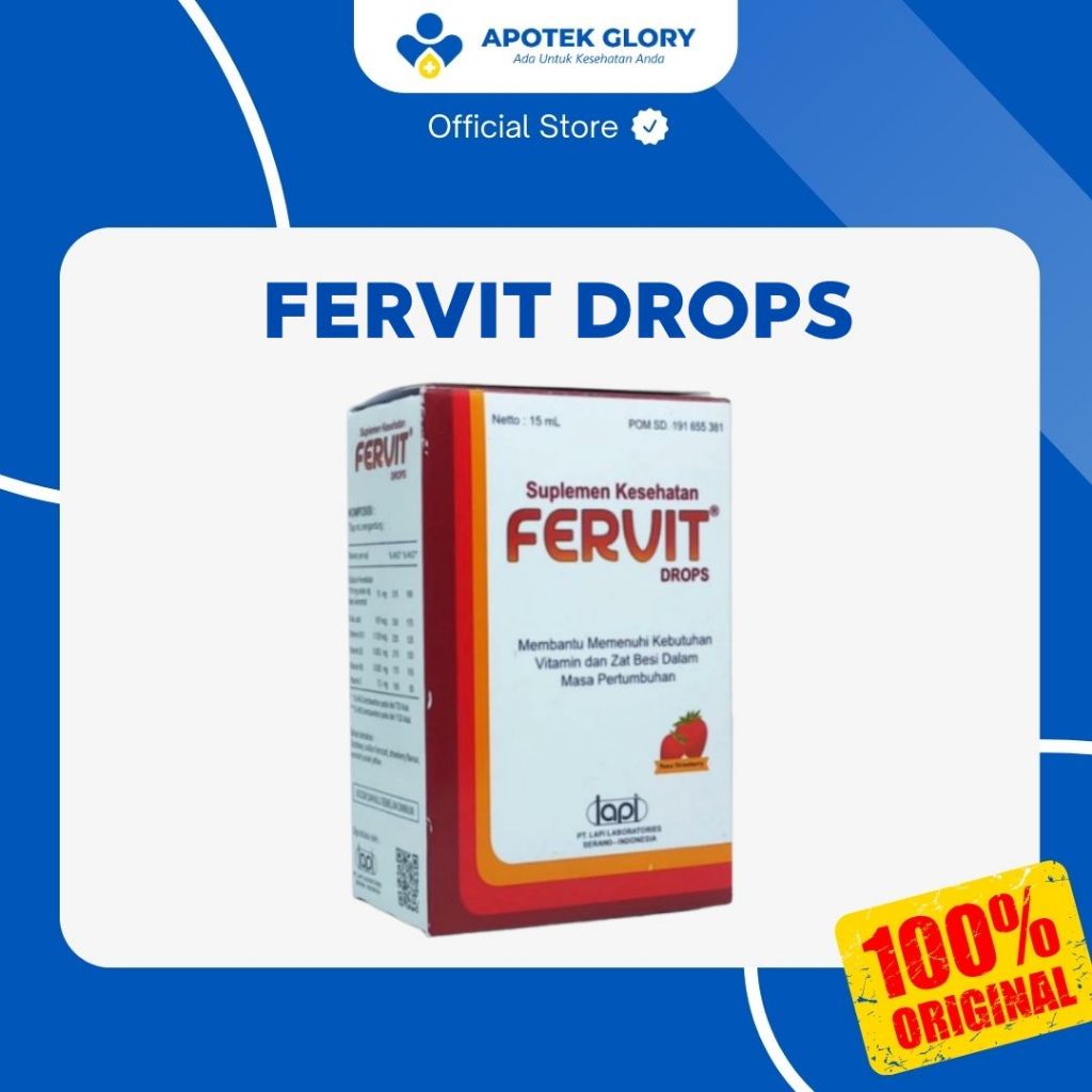 FERVIT DROPS SUPLEMEN MAKANAN UNTUK BAYI DAN ANAK ANAK