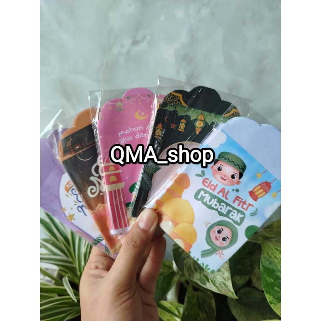 

RANDOM 5 Pack (50 pcs) Amplop Lebaran HVS Seri Muslim