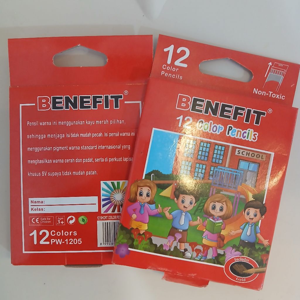 

Pensil Warna Benefit 12 Color kecil