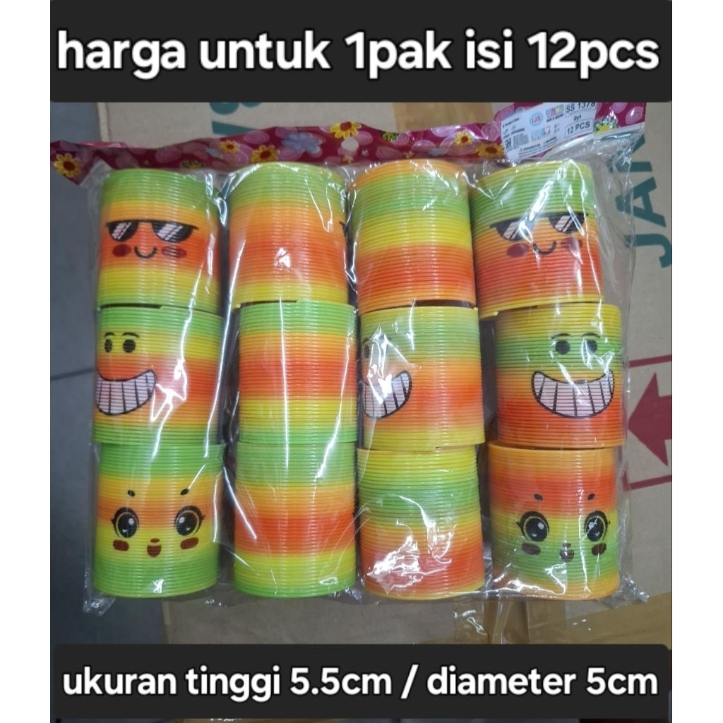 [12PC] Slinky Rainbow Spring Magic Spiral