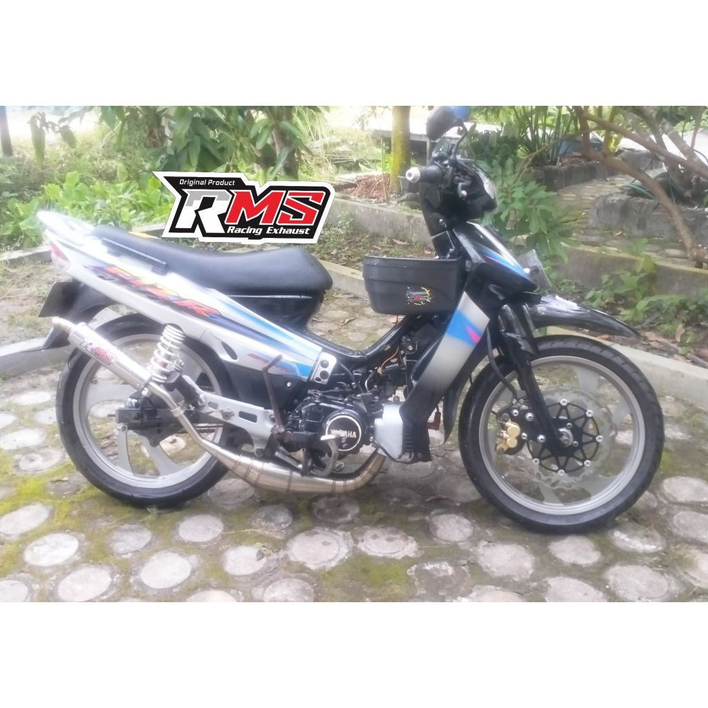 knalpot fizr, force one  repsol, kolong stainlles standar racing 2 tak