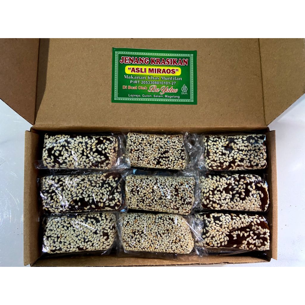 

500 gram isi 24 Jenang Wijen Makanan Khas Muntilan Magelang Jogja