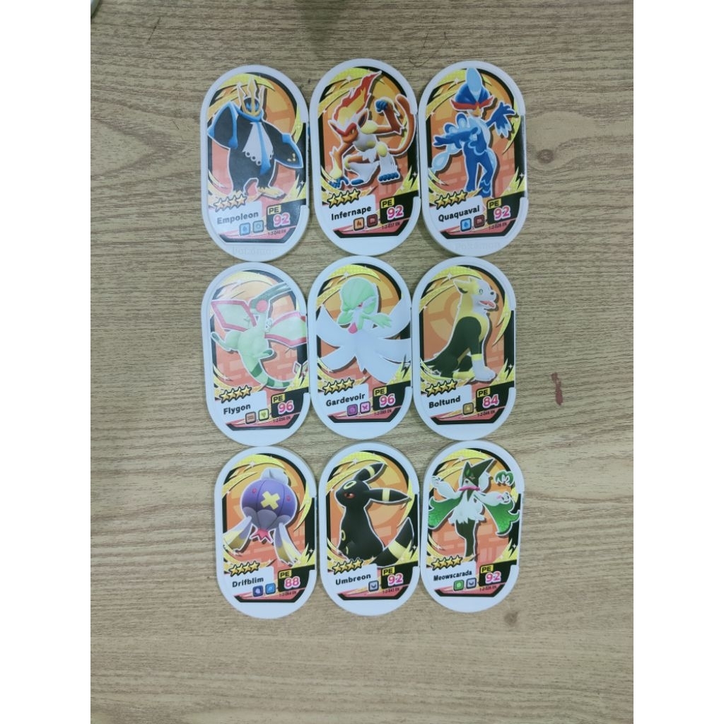 Pokemon tag chip mezastar Bintang 4 (B4) all seasons