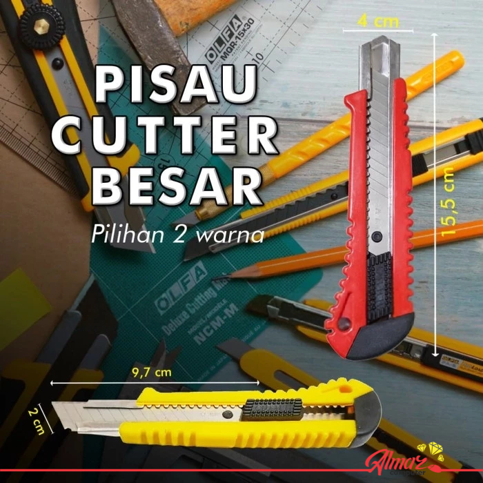 

Pisau Cutter Ukuran Besar / Jumbo 18 mm