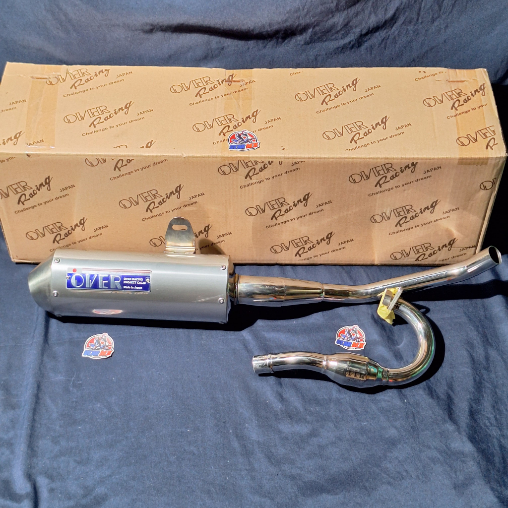 Knalpot OVER JAPAN JEPANG Kawasaki KLX 150 Original
