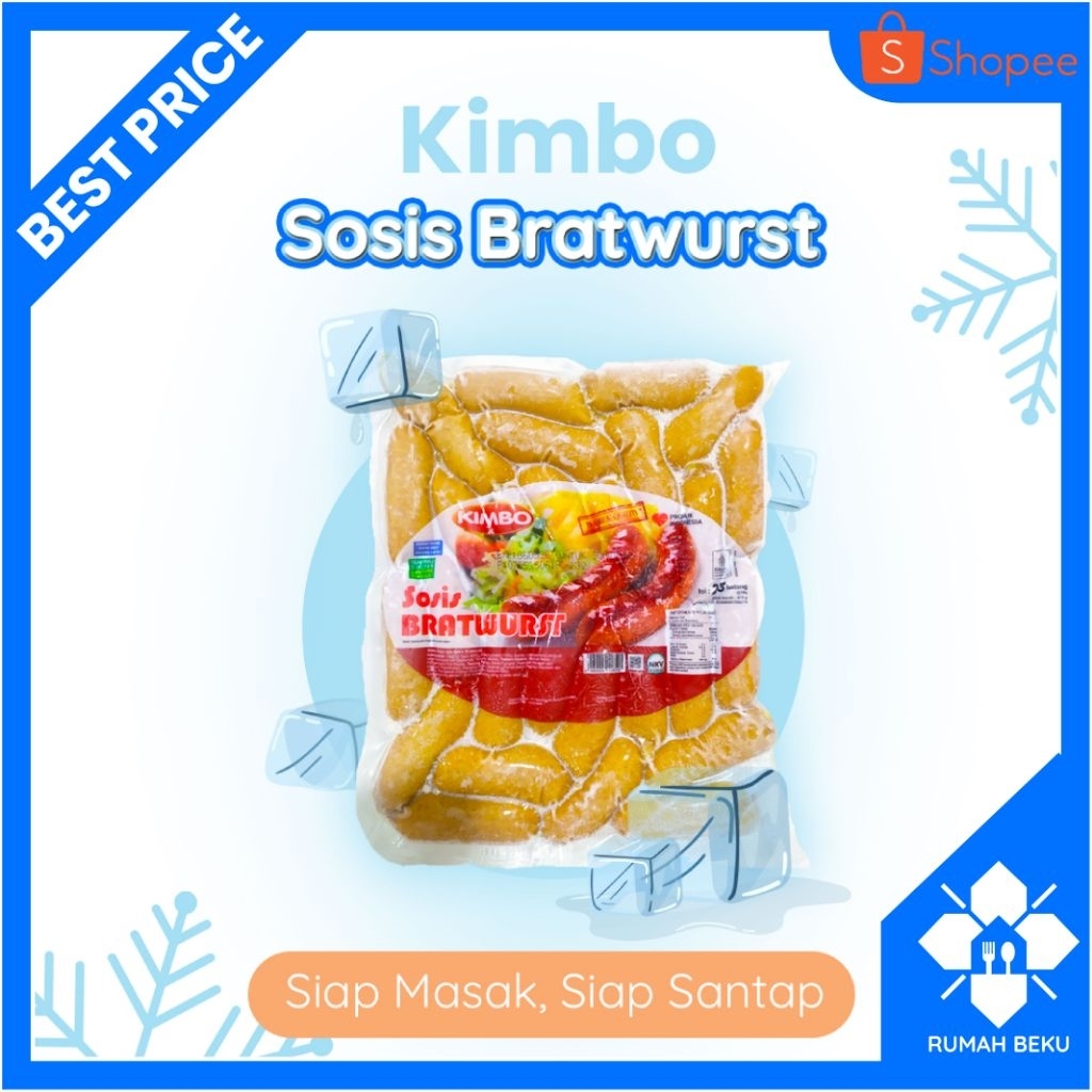 

Sosis Ayam dan Sapi Siap Goreng - Tidak Keras & Berasa Dagingnya - 450gr | Rumah Beku