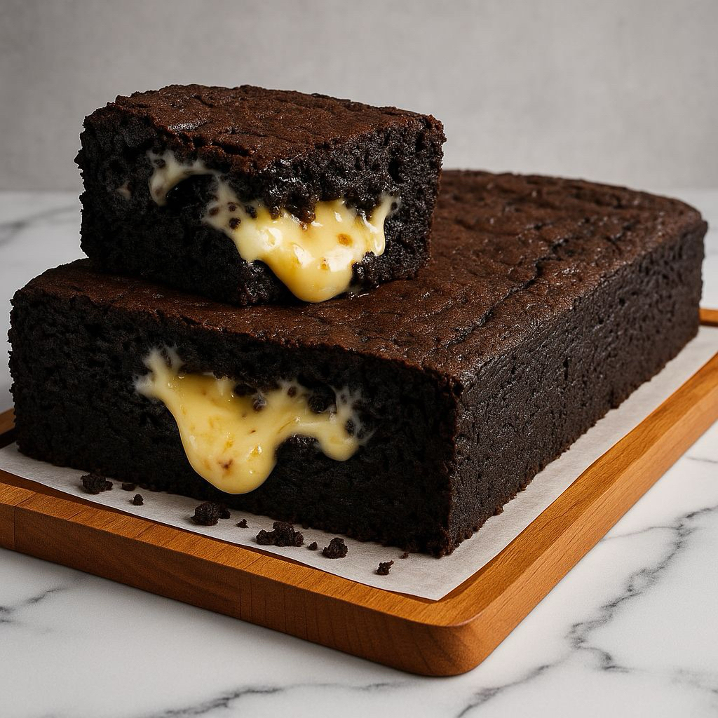 

Brownies Fudgy Lumer isi Keju