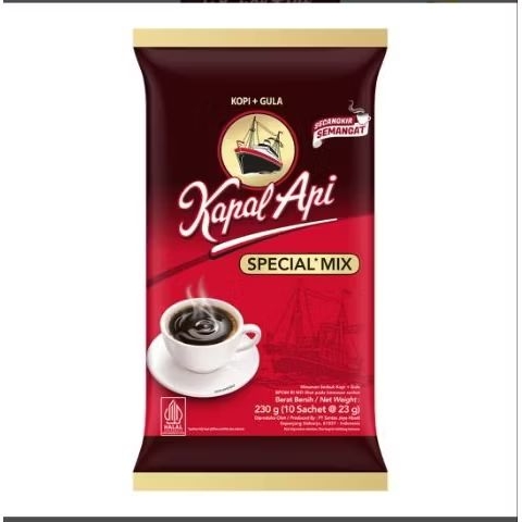 

kopi kapal api isi 10 sachet x 23 gr
