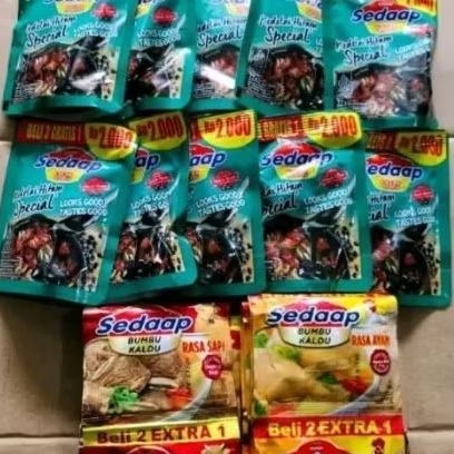 

PAKET 6 KECAP SEDAAP 78 G+2 RTG/36 PCS SEDAAP KALDU