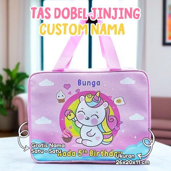 

TAS ULTAH CUSTOM NAMA/ TERLARIS/ BAHAN PREMIUM/MUAT KOTAK KFC/GOODIEBAG ULTAH ANAK/SOUVENIR ULTAH