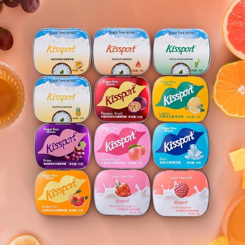 

KISSPORT Sugar-Free Mint Candy (16g)