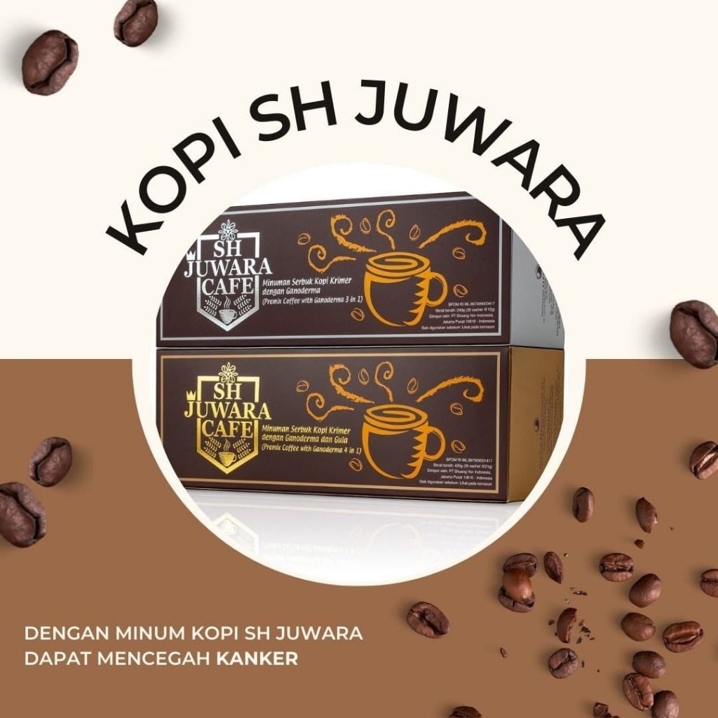 

SH JUWARA KOPI HERBAL 1BOX isi 20 sachet