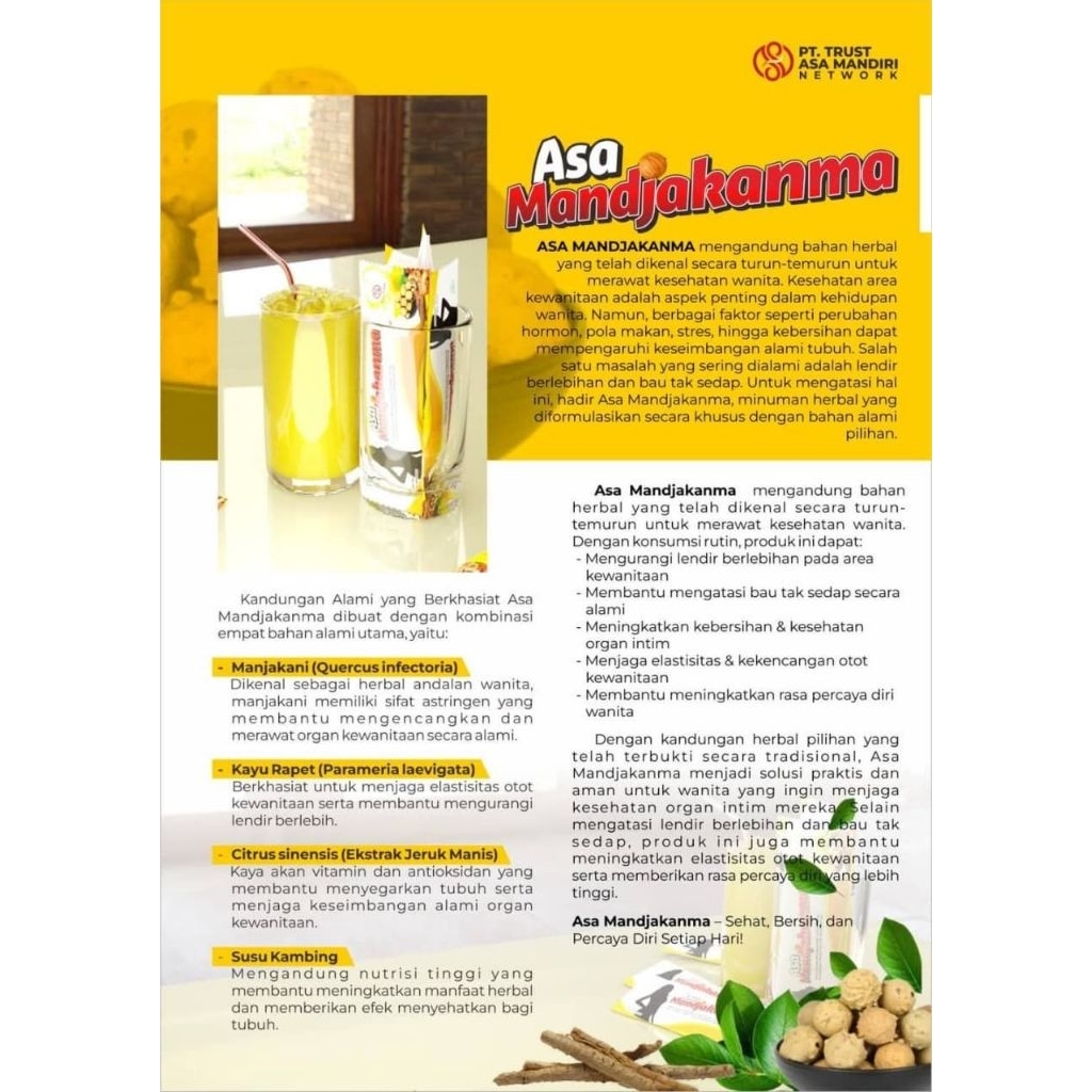 

ASA MANDJAKANMA JAMU (ISI 10 SC) BPOM ORIGINAL
