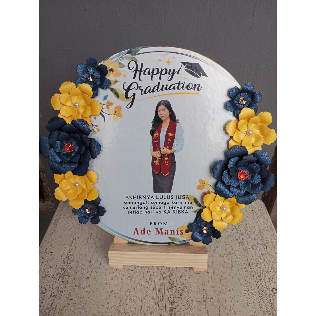 Papan Mini Ucapan Papan Bunga Karangan Bunga Kertas Souvenir Papan Ucapan