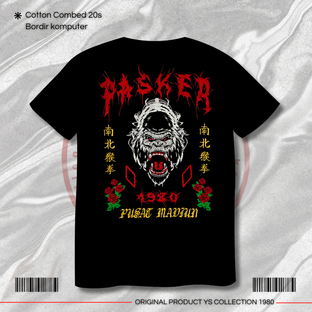 kaos bordir pasker 1980 pusat madiun | kaos bordir ikspi kera sakti | ikspi kaos bordir