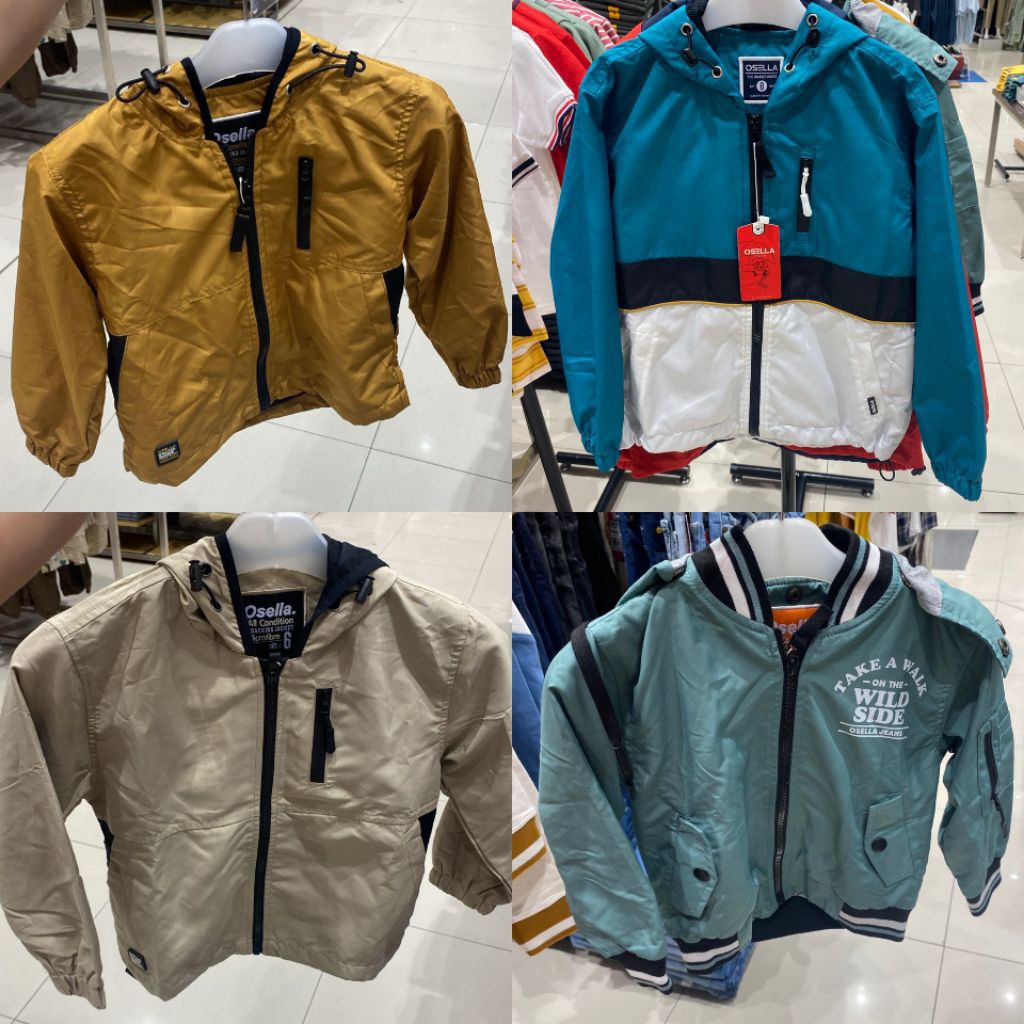 NEW ARRIVAL jaket parasut anak laki-laki OSELLA kids usia 4-14 tahun