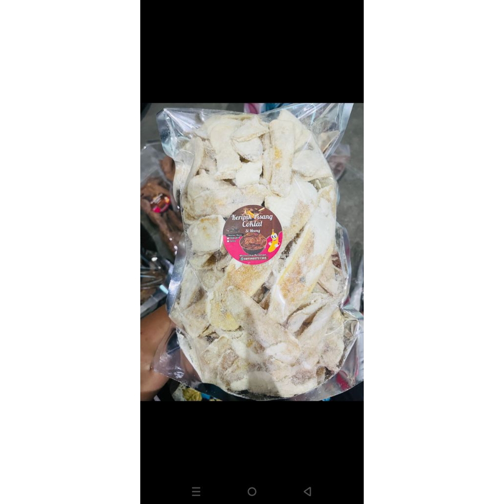 

kripik pisang kering susu 1kg