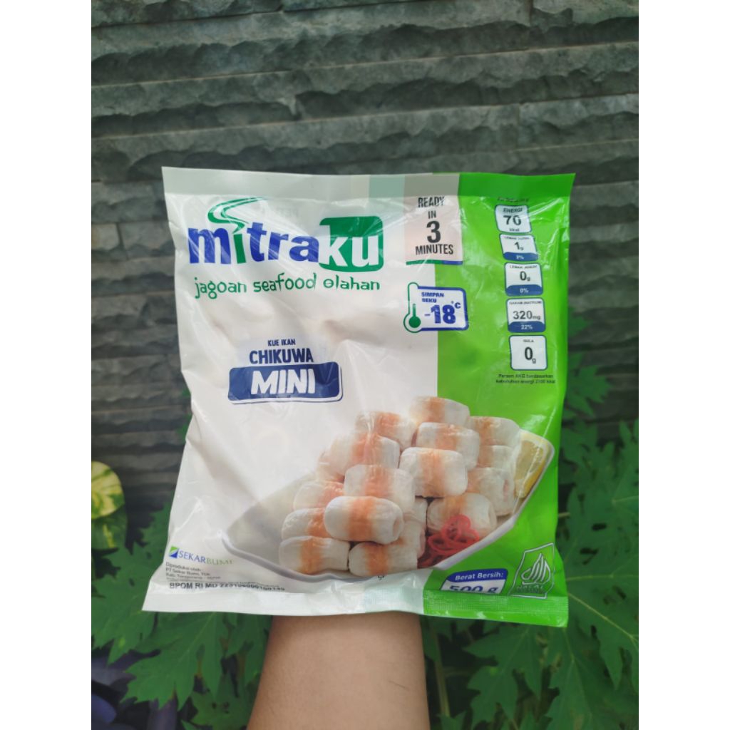 

Mitraku Kue Ikan Chikuwa Mini Kemasan 500gram