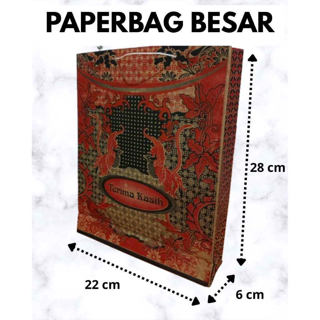 

Paperbag Motif Batik Panjang 22 Cm Tinggi 28 Cm Tas Kertas Tas Snack Tas Souvernir