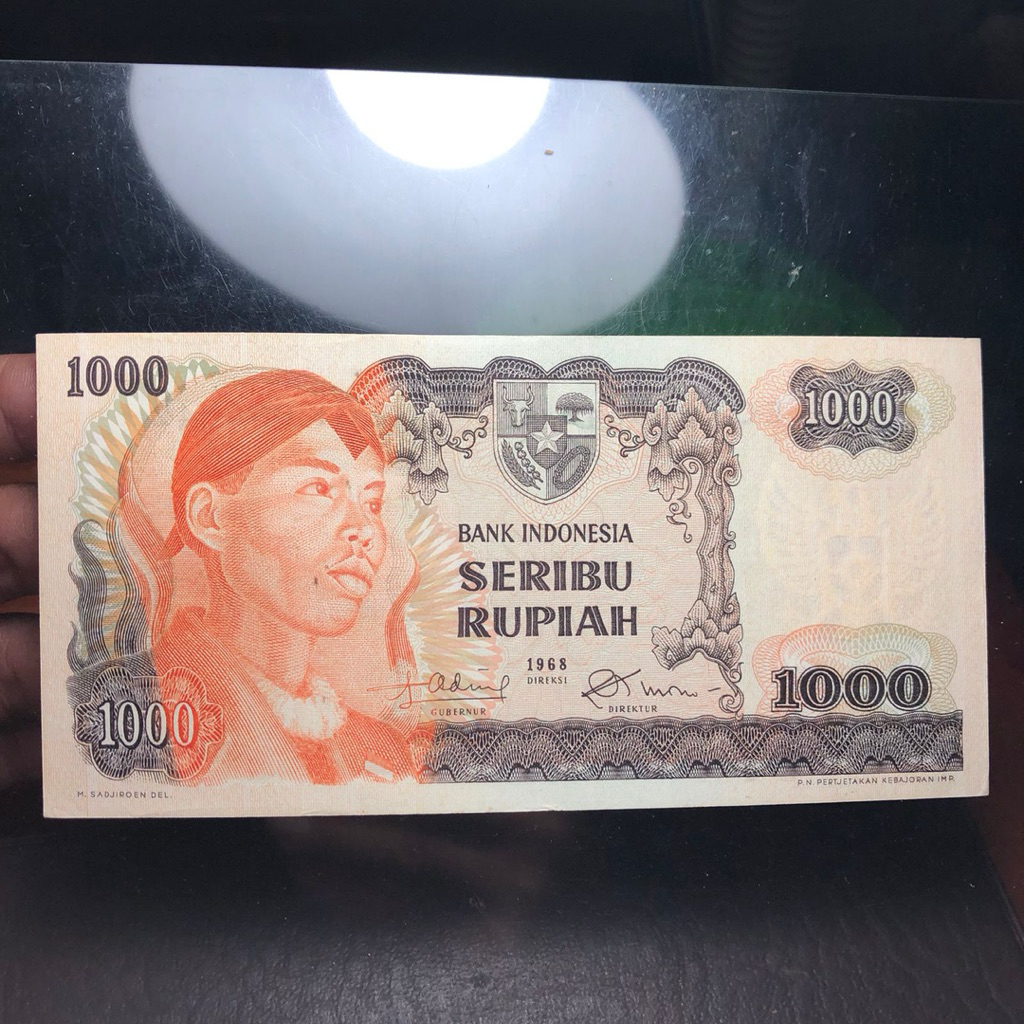 Uang Kuno Sudirman 1968 Asli Rp. 1000