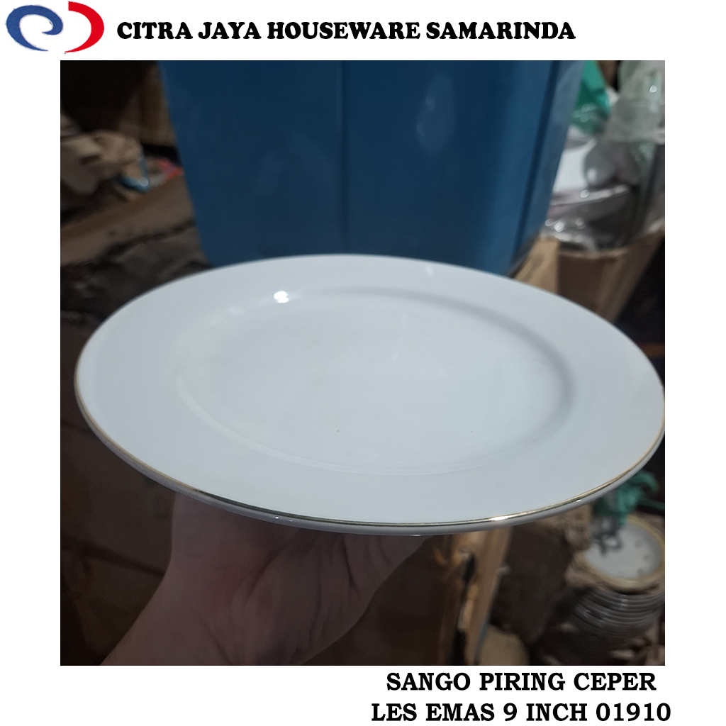 Piring Ceper Keramik 9 Inch Les Emas SANGO 01910 (1 Pcs / 6 Pcs)