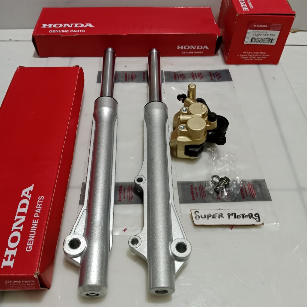 Sok Depan Assy + Caliper Cakram Depan Honda Supra X Supra Fit Lama Cakram Satuset Komplit (KEV)