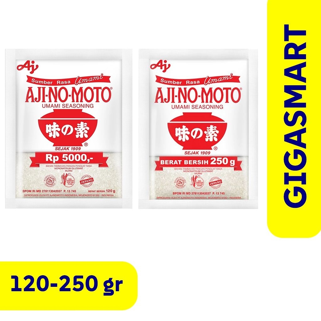 

Ajinomoto MSG Penyedap Rasa Kemasan 120gr & 250gr 1 Pcs