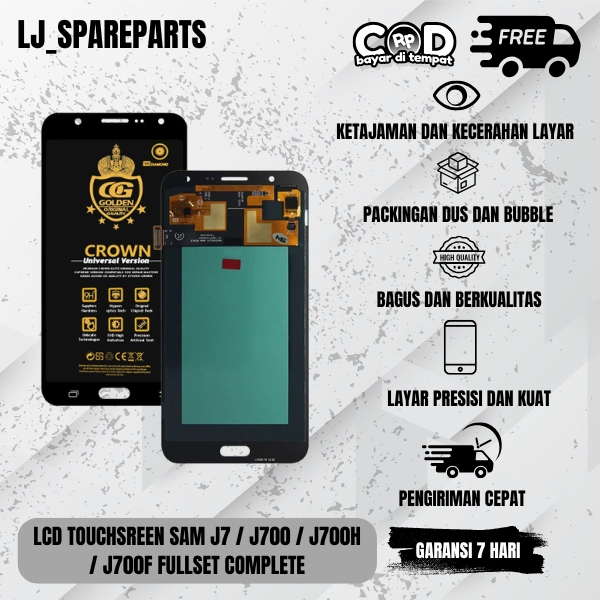 LCD TOUCHSREEN SAMSUNG J7 / J700 / J700H / J700F FULLSET COMPLETE ORIGINAL 100%
