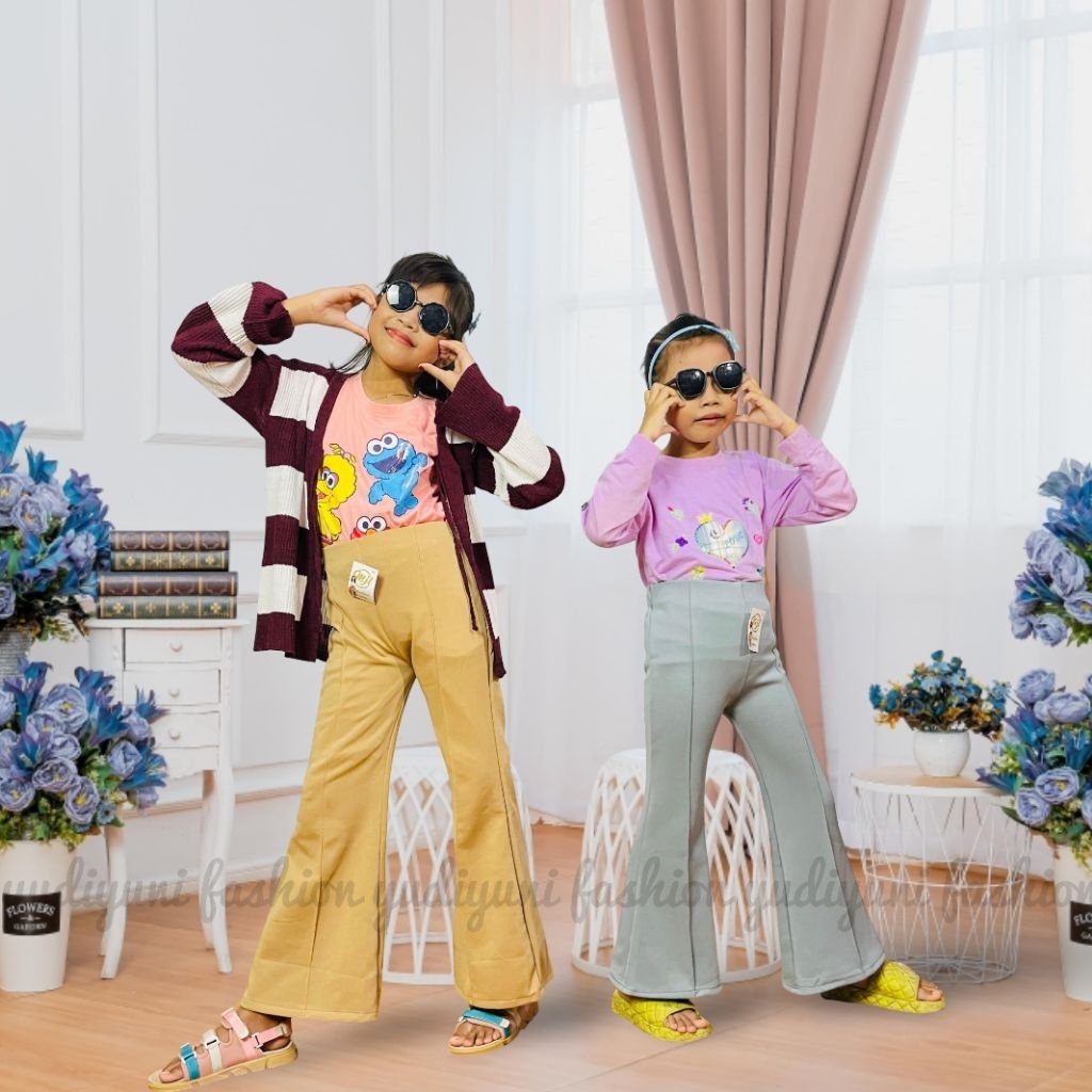 Celana cutbray anak kelas 2sd-1smp // cutbray anak scuba premium // cutbray anak 7-12 tahun (STICK)