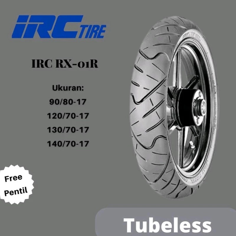 BAN MOTOR IRC RX01 R 120/70-17 130/70-17 TUBELESS