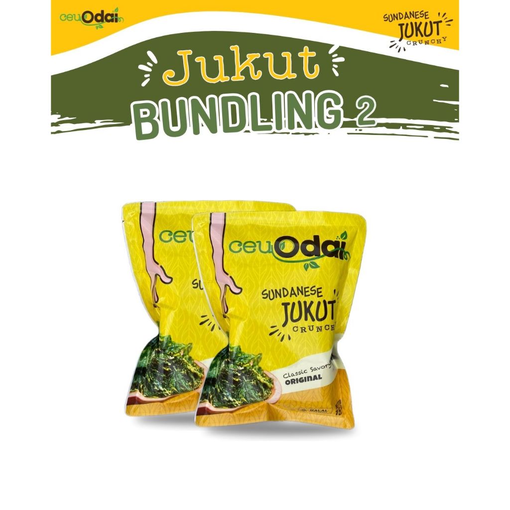 

Bundling 2 pc Jukut Crunchy Rasa Original 30 g - 2x Lebih Banyak