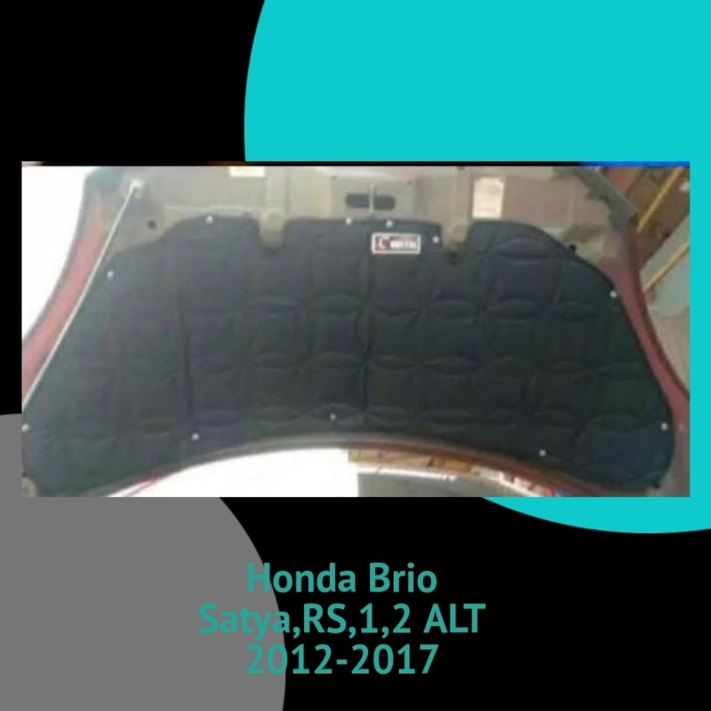 best Cristal plug n play Honda Brio Satya RS,1,2 ALT 2012-2017 pelindung peredam panas dan suara kap