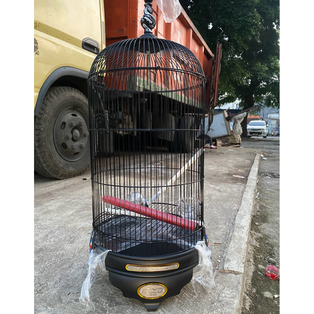 KANDANG BnR LOVEBIRD BLACK DOFF LOGO TERBARU