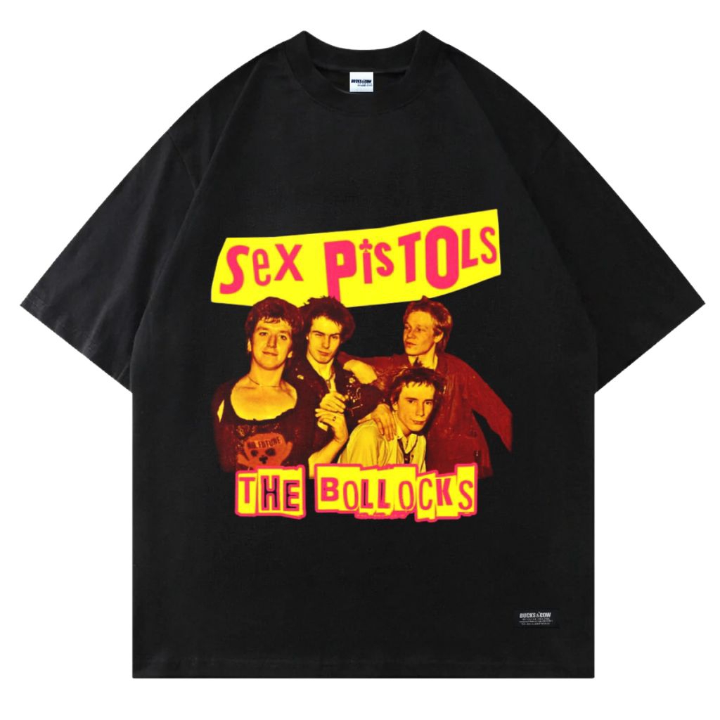 T-SHIRT BUCKS & COW ™ MFG TNG PRIDE / ORIGINAL/ COTTON COMBAT 24S/ OVERSIZE /  SEX PISTOLS