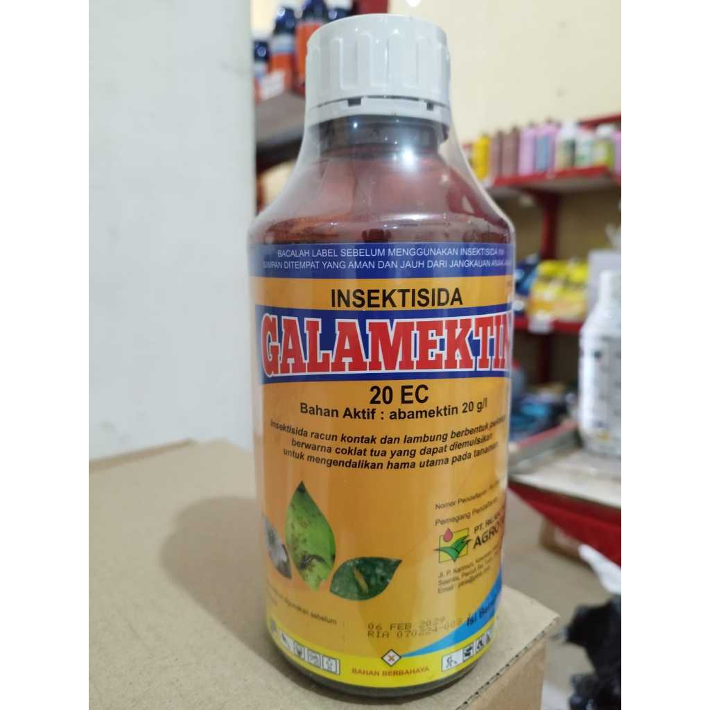 

GALAMEKTIN 20 EC 1L INSEKTISIDA bahan aktif:abamektin 20 g/l