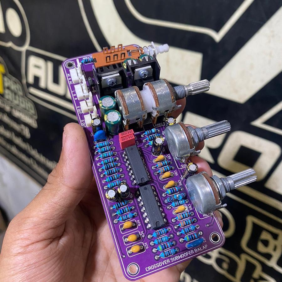 ￼Kit Crossover Aktif Lpf 24db Asli 2 Way Subwoofer Dan Mid High